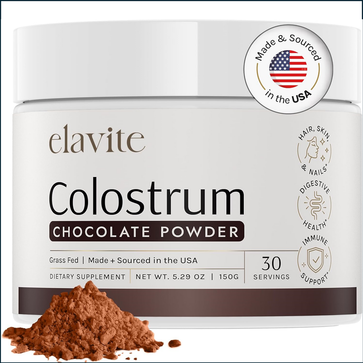 Elavite Calostro en Polvo, 30 Porciones