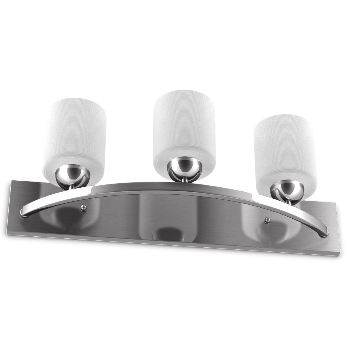 Aplique de pared de cristal para 3 bombillas
