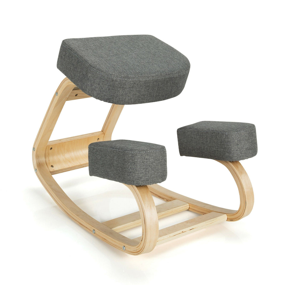 Silla ergonómica arrodillada, taburete oscilante para oficina, postura erguida