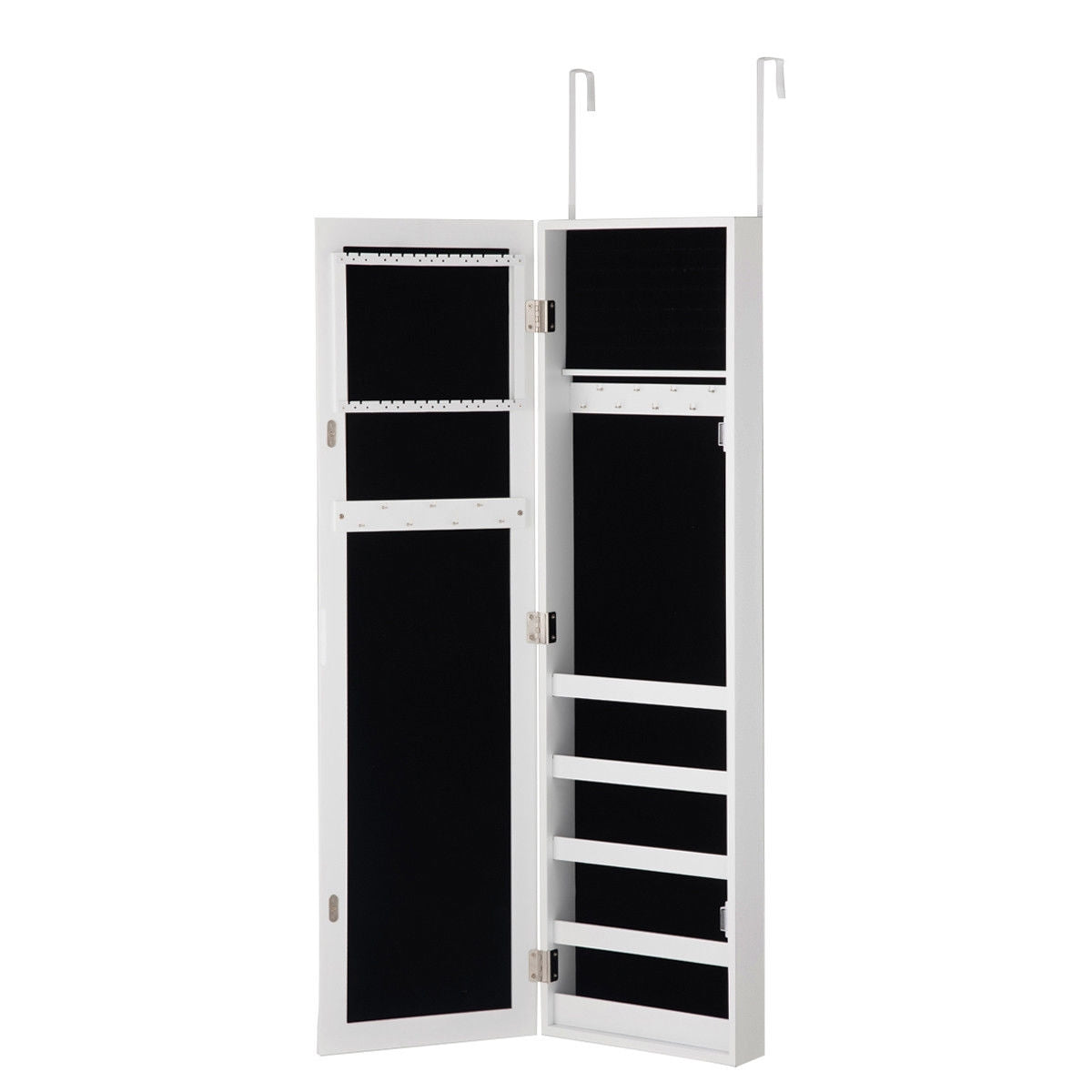 Gabinete joyero con espejo de cuerpo entero para colgar en la puerta o en la pared