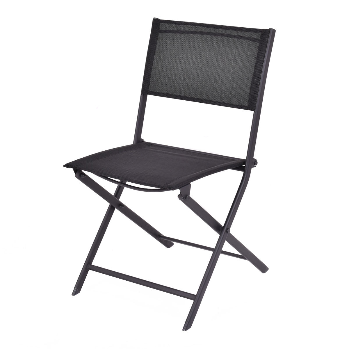 Juego de 4 sillas plegables para patio exterior