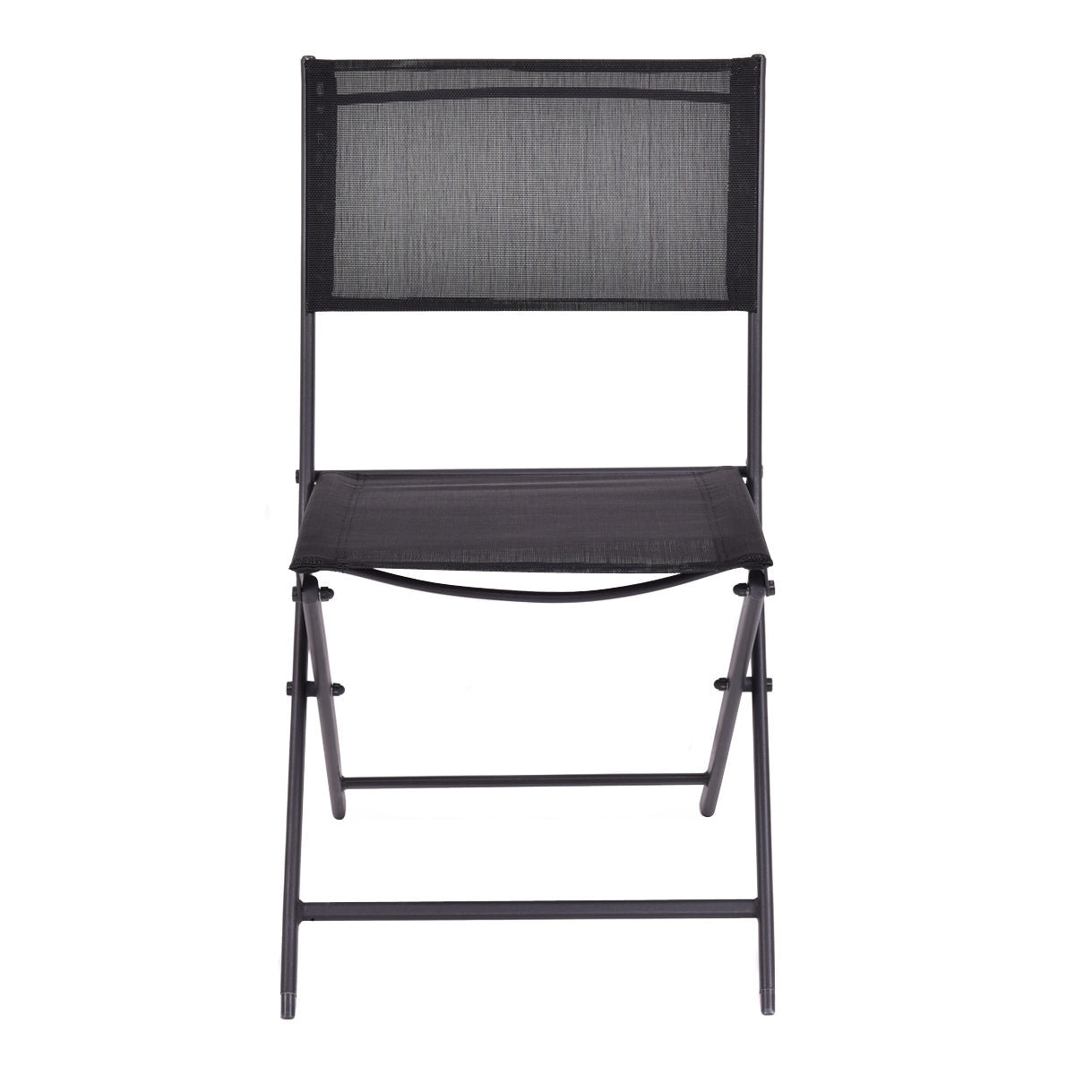 Juego de 4 sillas plegables para patio exterior