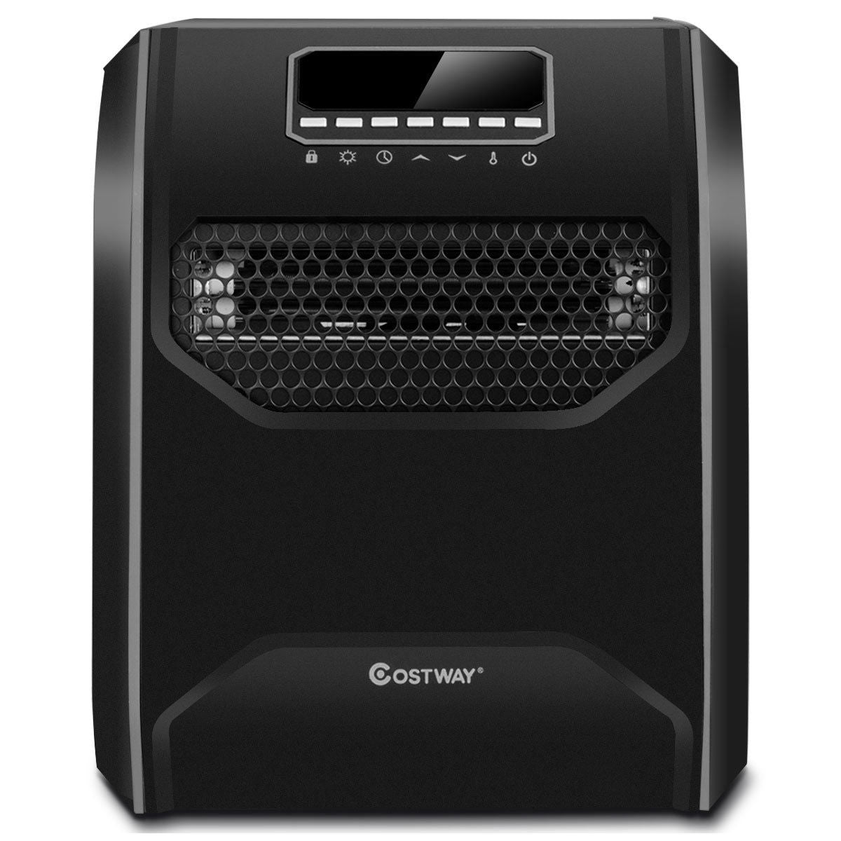 Calentador eléctrico portátil con control remoto, LED y temporizador de 12 horas