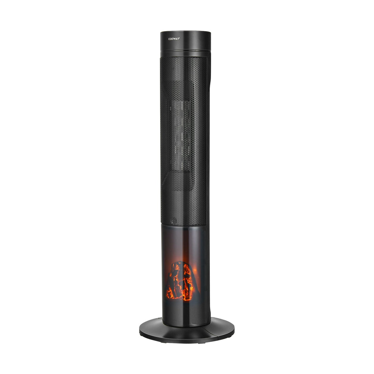 Calefactor de Torre Cerámico de 1500W con Control Remoto y Llama 3D Realista