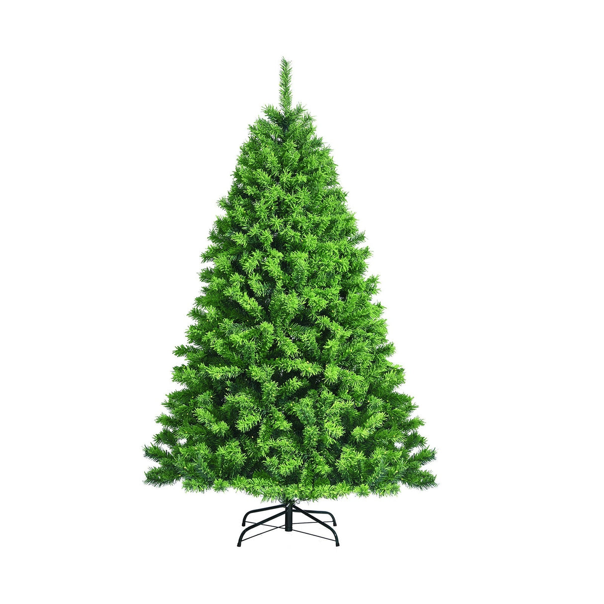 Árbol de Navidad artificial nevado con soporte metálico