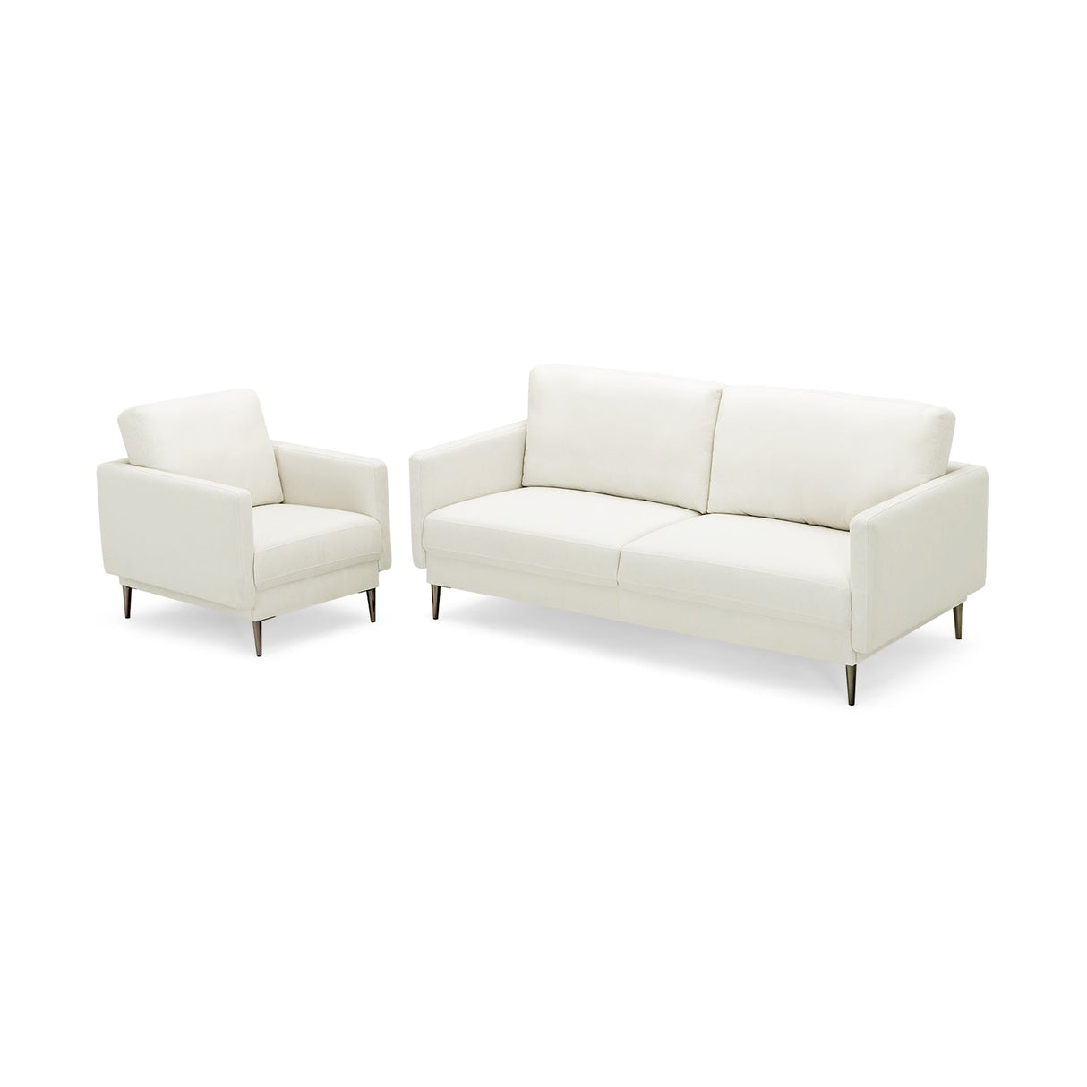 Sillón decorativo moderno tapizado con cojín de respaldo extraíble