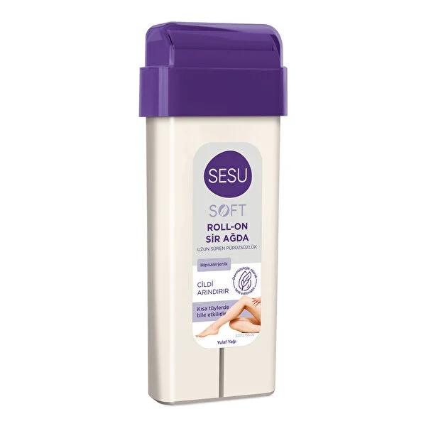 Sesu Roll-On Hair Removal Wax: Hypoallergenic, Sugar-Free Formula for Sensitive Skin | Easy, Mess-Free Application | Effective on Short Hair