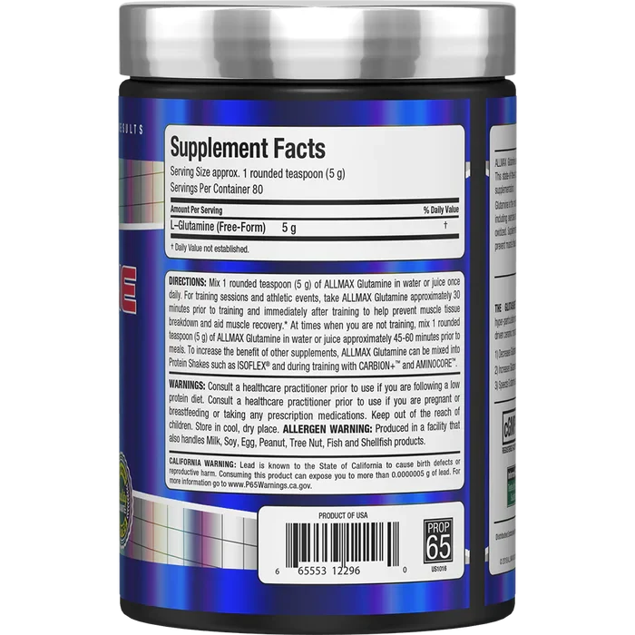 Allmax Glutamina, 80 Servicios