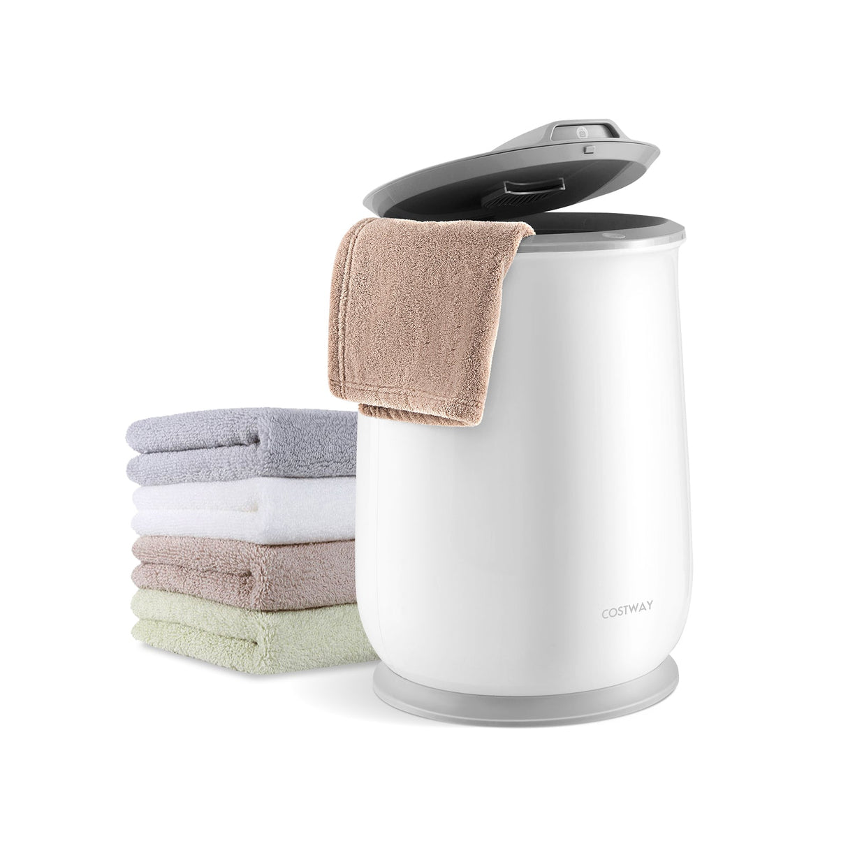 Calentador de toallas tipo cubo con apagado automático para baño