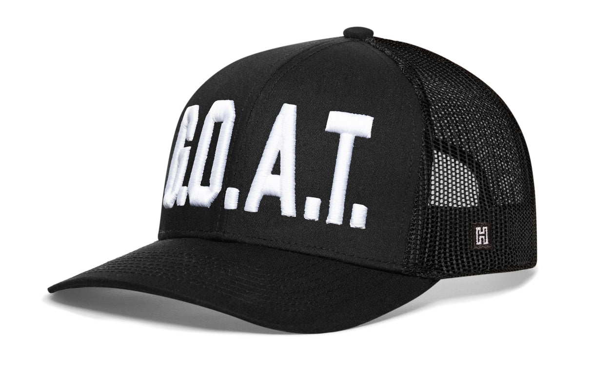 G.O.A.T. Trucker Hat | Black GOAT Snapback