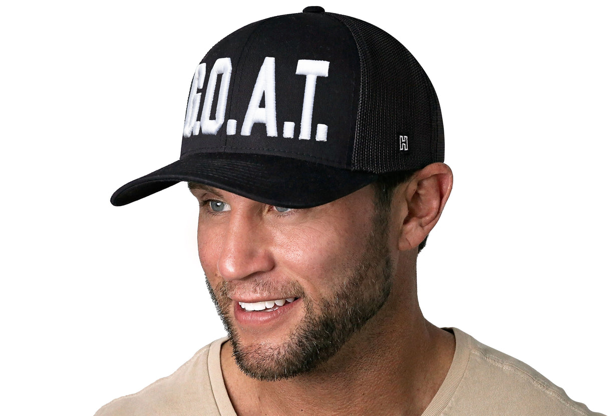 G.O.A.T. Trucker Hat | Black GOAT Snapback
