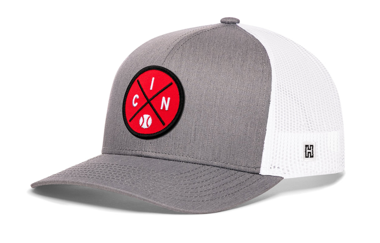 Cincinnati Trucker Hat | CIN X Baseball Snapback
