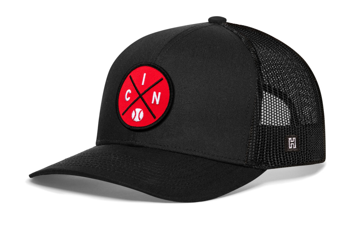 Cincinnati Trucker Hat | CIN X Baseball Snapback