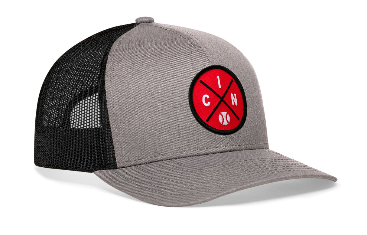 Cincinnati Trucker Hat | CIN X Baseball Snapback