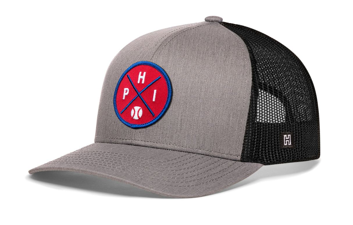 Philadelphia Trucker Hat | PHI X Baseball Snapback