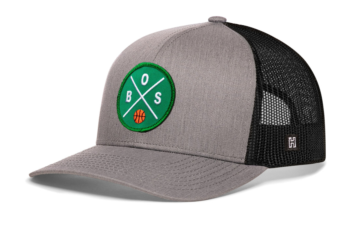 Boston Trucker Hat | BOS X Basketball Snapback