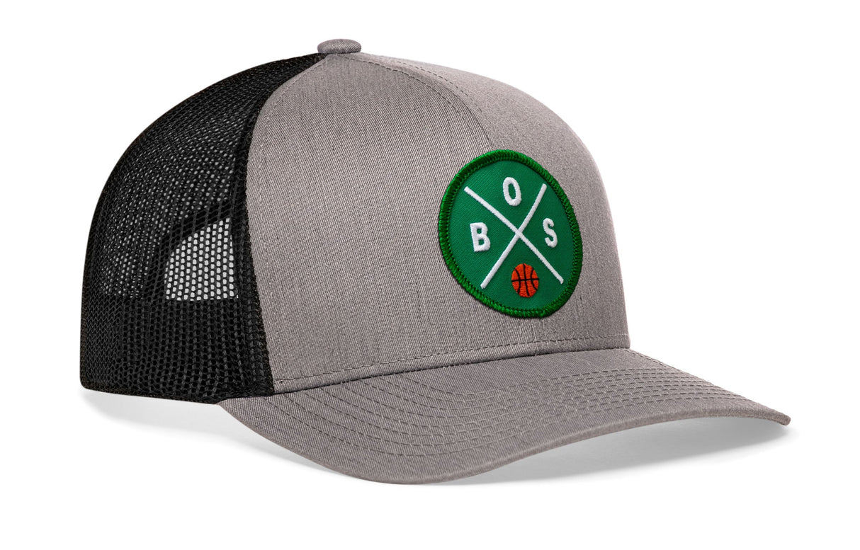 Boston Trucker Hat | BOS X Basketball Snapback