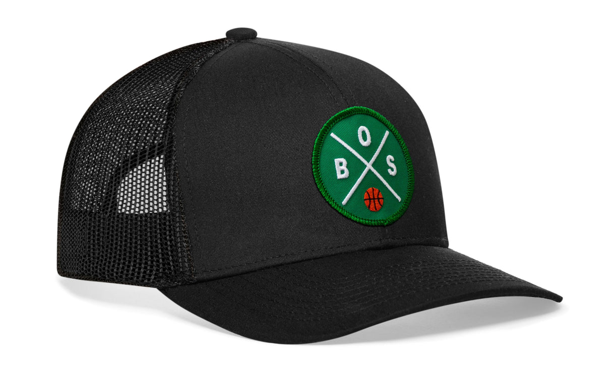Boston Trucker Hat | BOS X Basketball Snapback