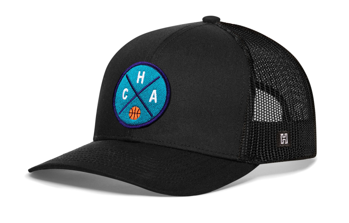 Charlotte Trucker Hat | CHA X Basketball Snapback
