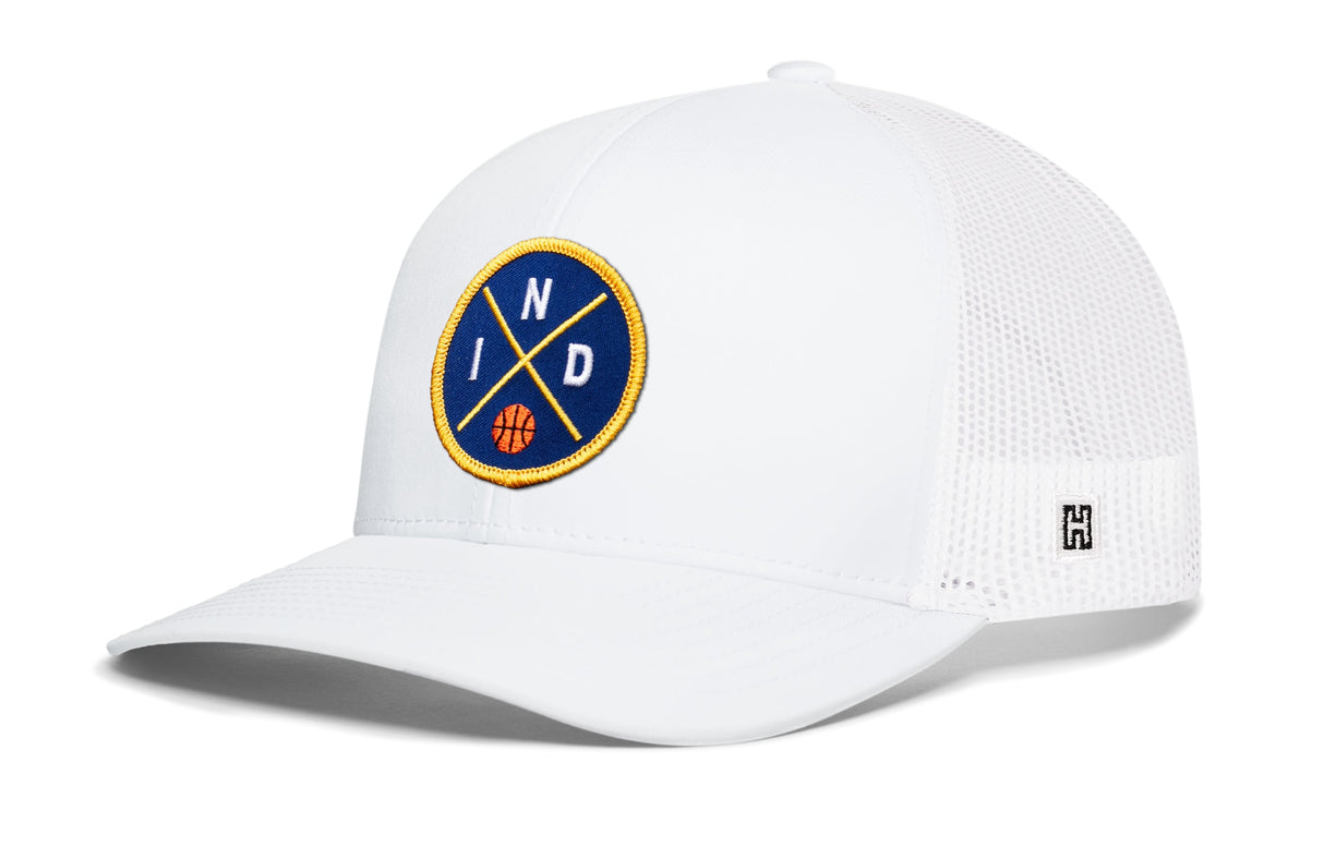Indiana Trucker Hat | IND X Basketball Snapback