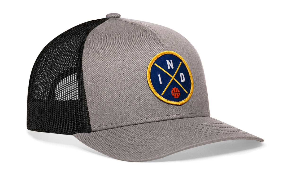 Indiana Trucker Hat | IND X Basketball Snapback