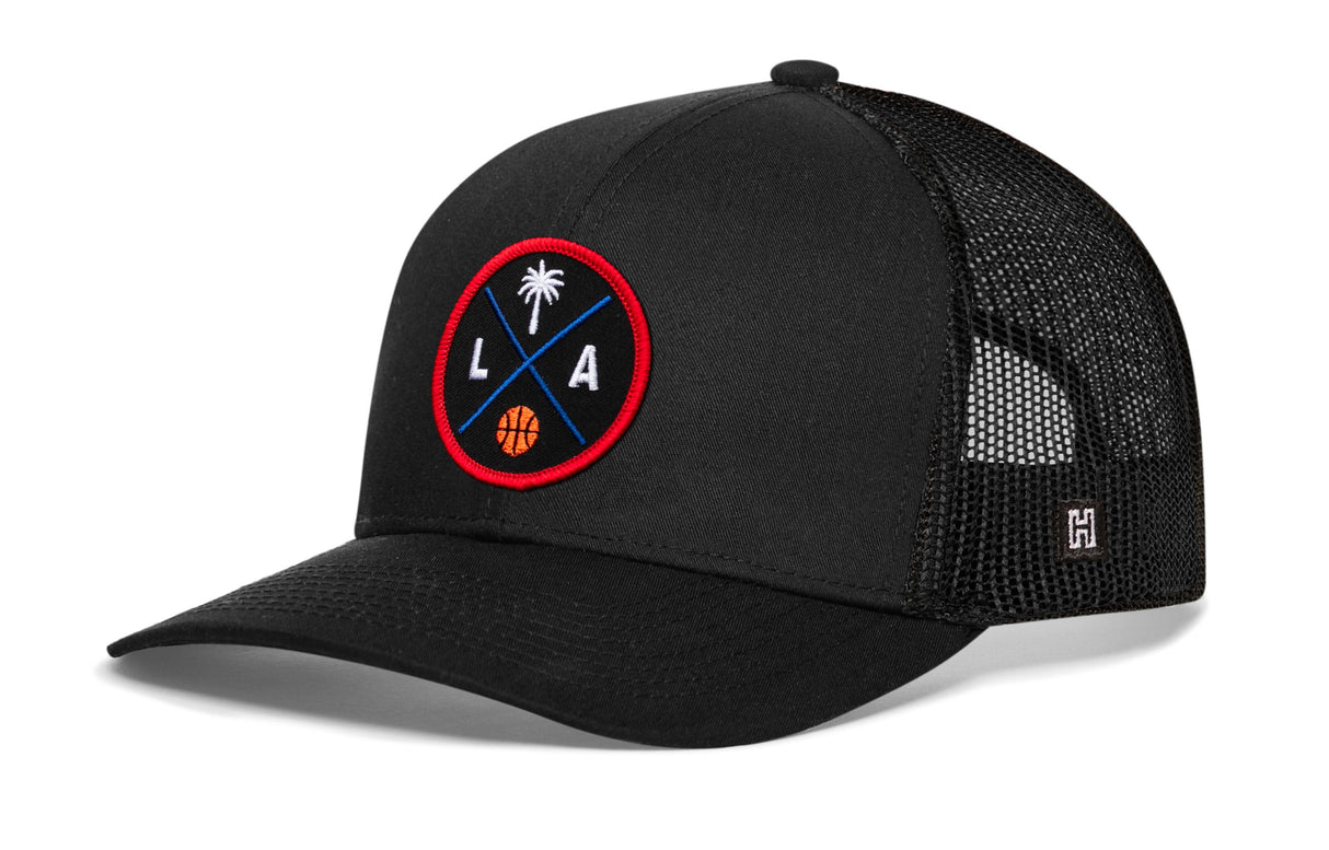 Los Angeles Trucker Hat | LA X Basketball Snapback