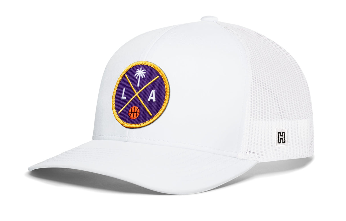 Los Angeles Trucker Hat | LA X Basketball Snapback