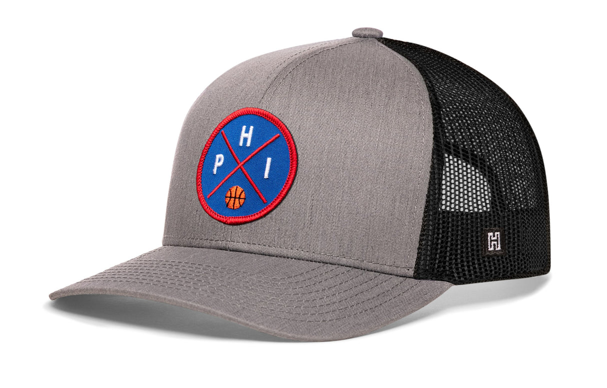 Philadelphia Trucker Hat | PHI X Basketball Snapback
