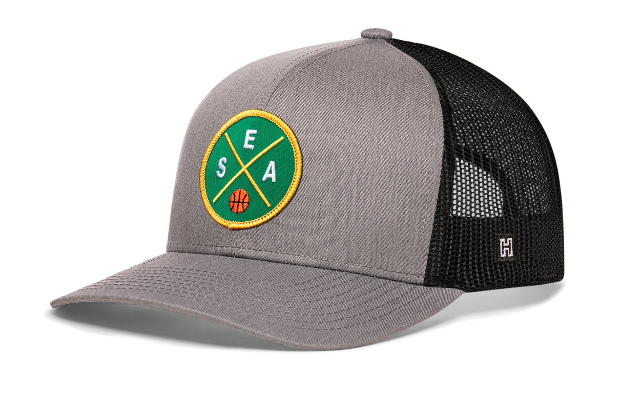 Seattle Trucker Hat | SEA X Basketball Snapback
