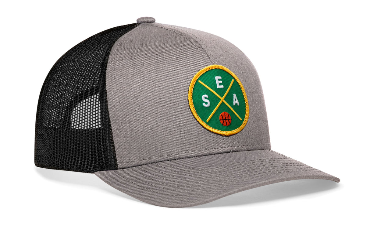 Seattle Trucker Hat | SEA X Basketball Snapback