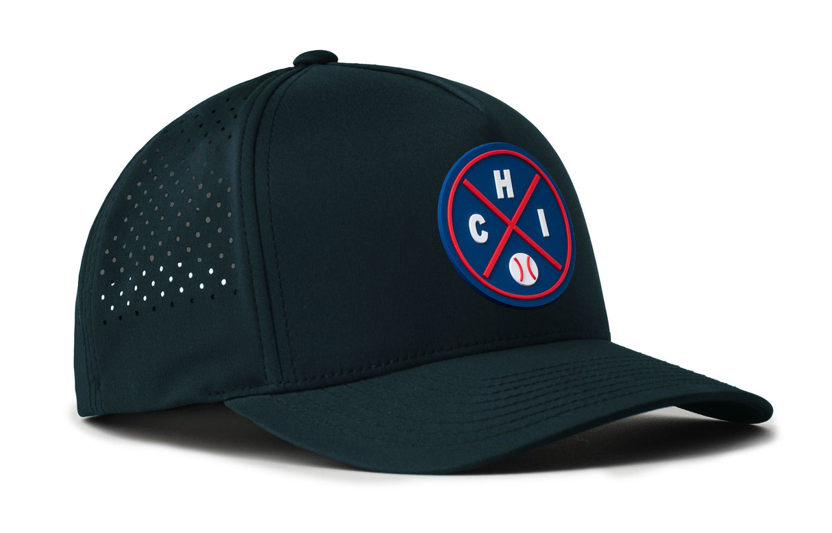 Chicago Baseball Performance 5-Panel Hat | Blue CHI X Flexfit® Snapback