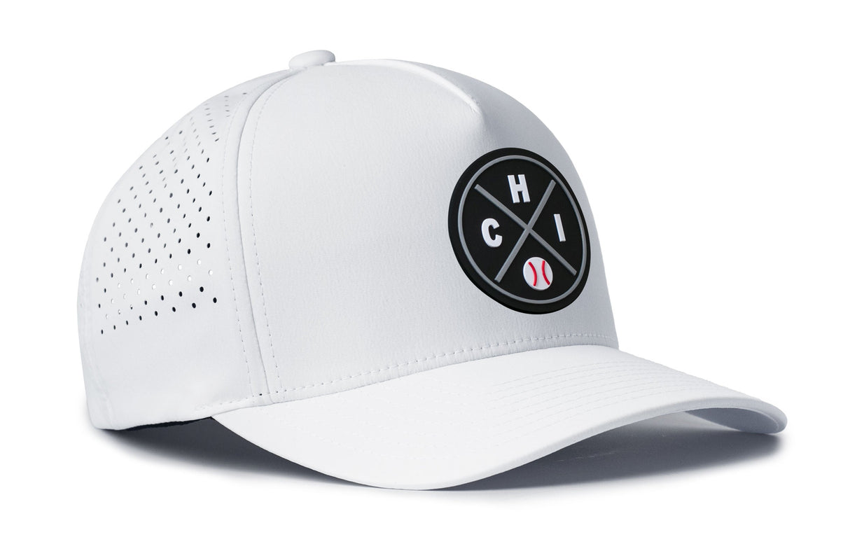 Chicago Baseball Performance 5-Panel Hat | Black CHI X Flexfit® Snapback