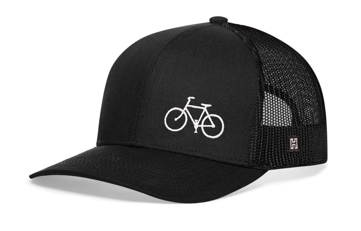 Bicycle Trucker Hat | Black Outdoors Snapback