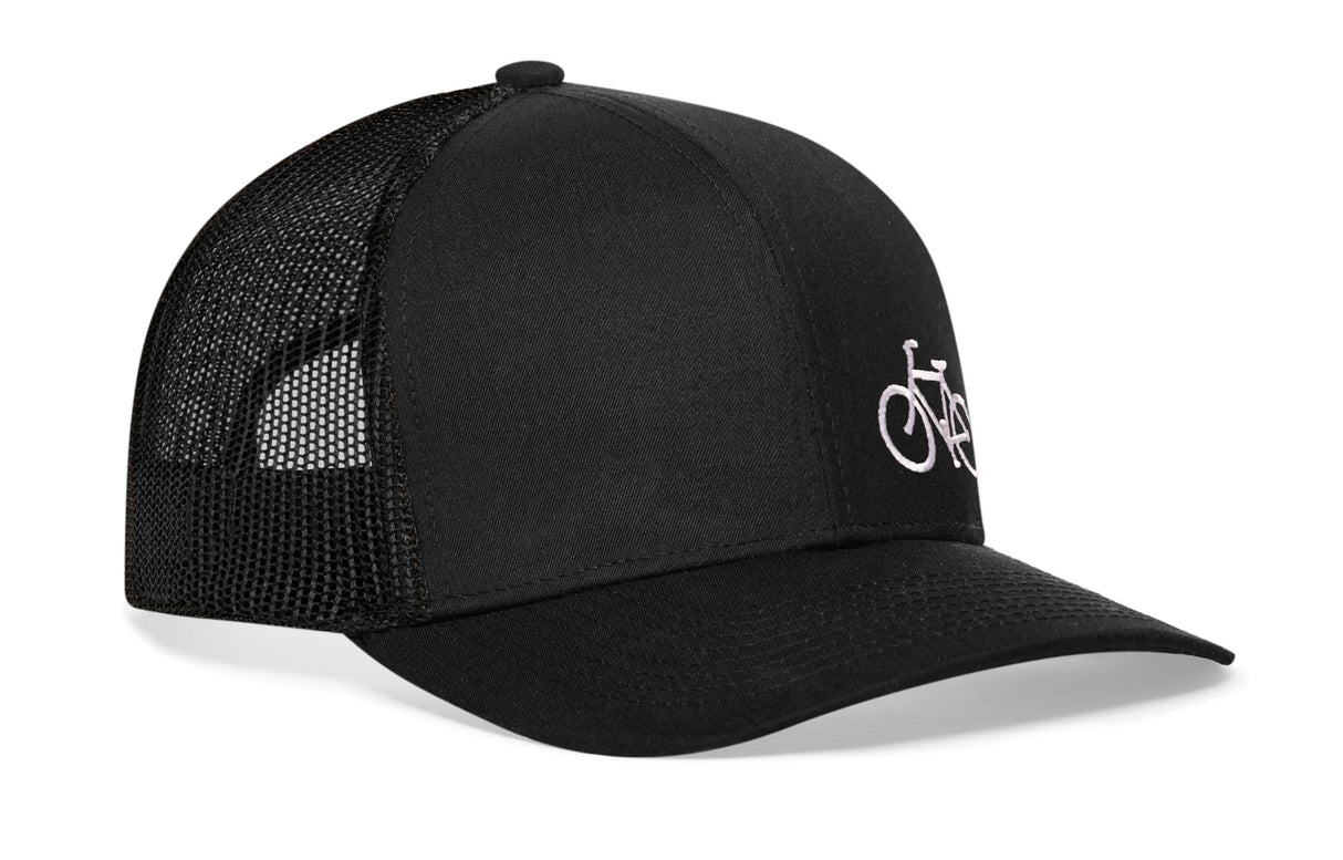 Bicycle Trucker Hat | Black Outdoors Snapback