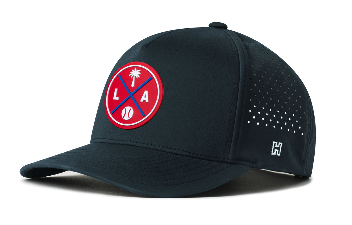 Los Angeles Baseball Performance 5-Panel Hat | Red LA X Flexfit® Snapback