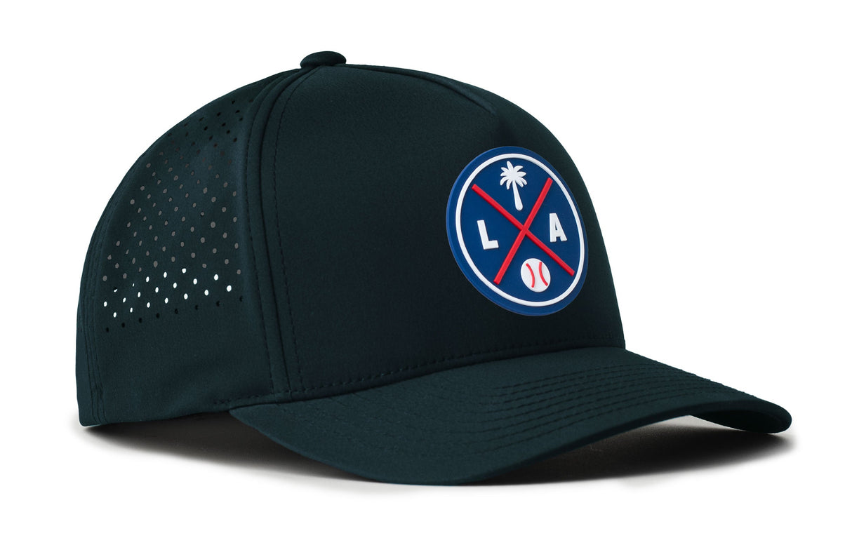 Los Angeles Baseball Performance 5-Panel Hat | Blue LA X Flexfit® Snapback
