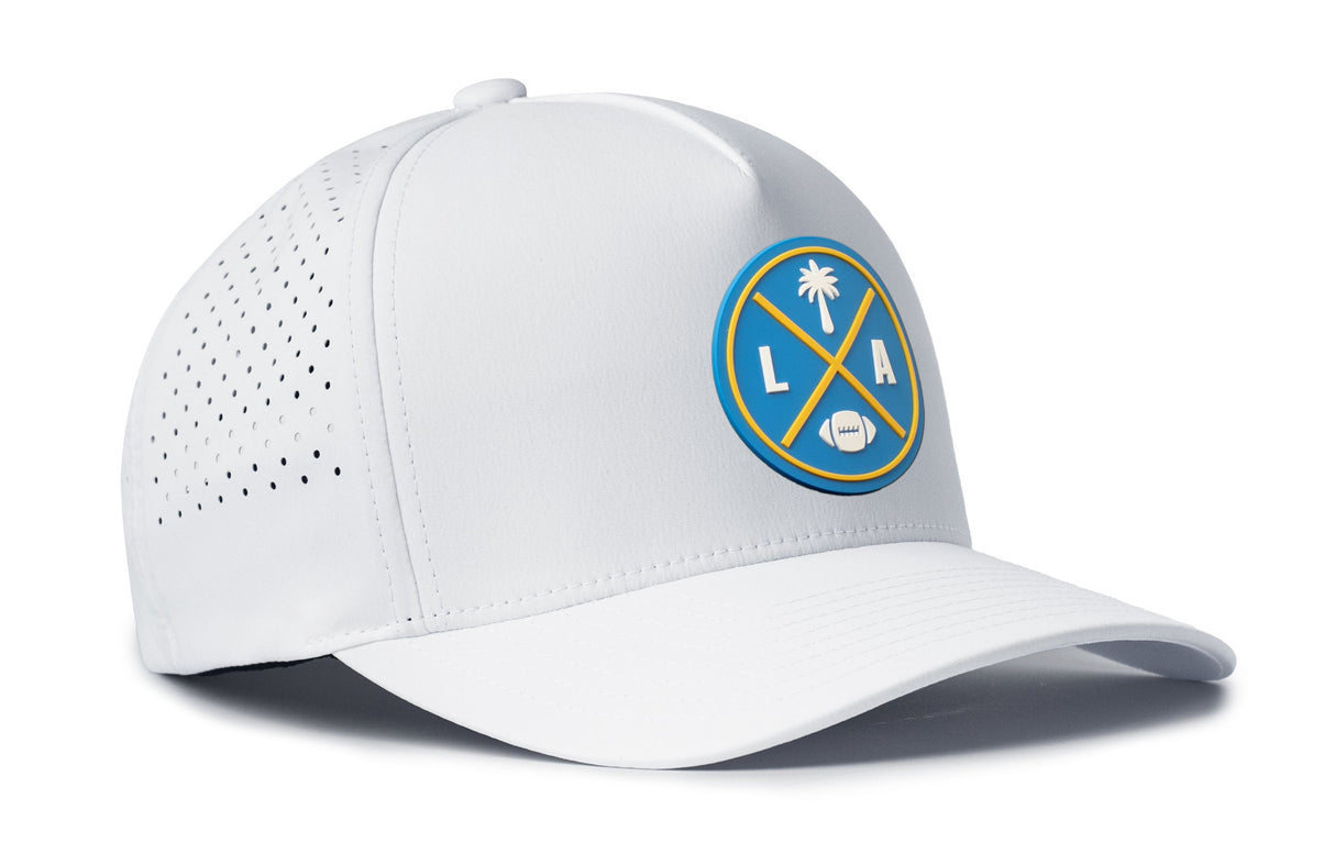 Los Angeles Football Performance 5-Panel Hat | Light Blue LA X Flexfit® Snapback