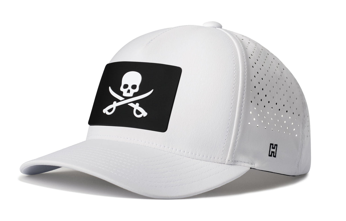 Pirate Flag Performance 5-Panel Hat | Jolly Roger Flexfit® Snapback