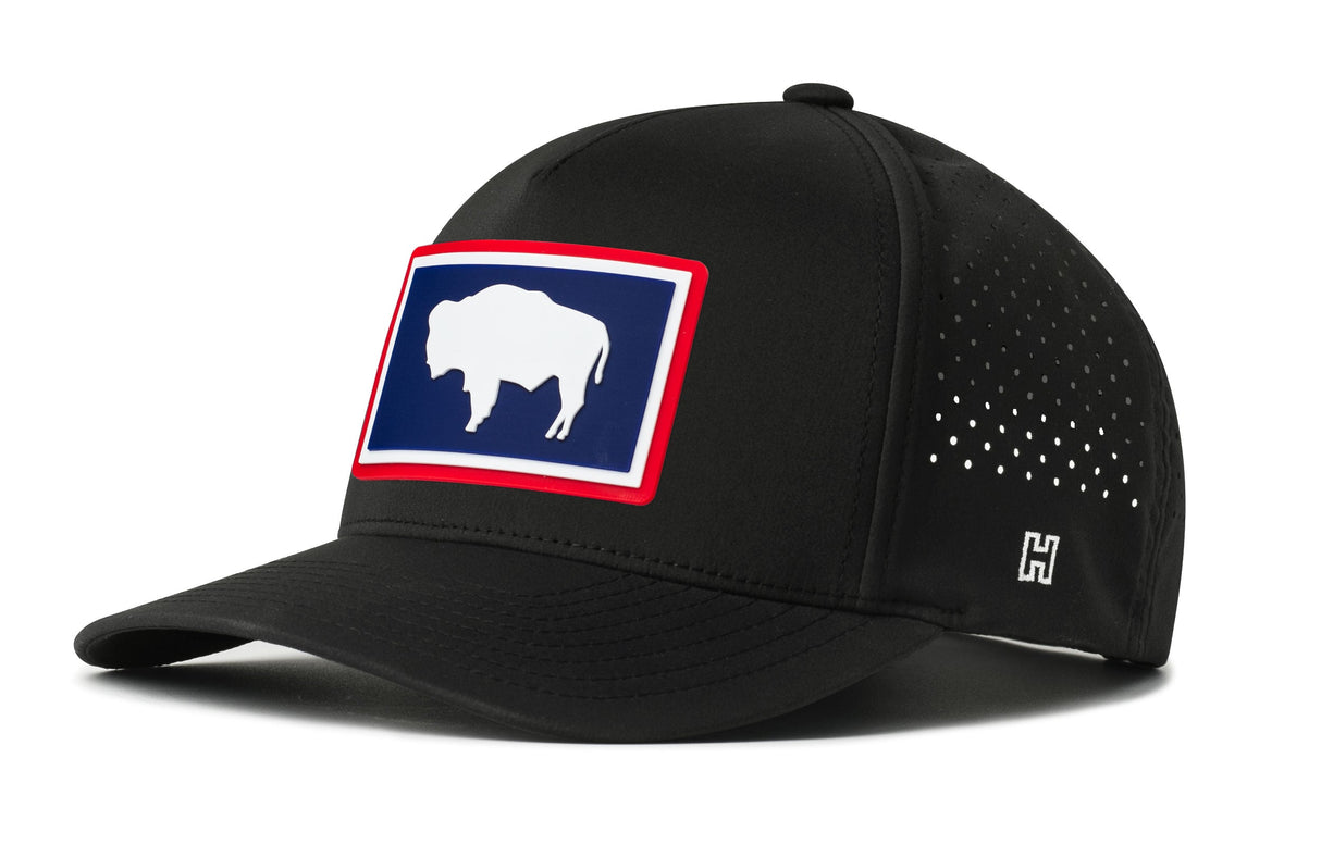 Wyoming Flag Performance 5-Panel Hat | WY Buffalo Flexfit® Snapback