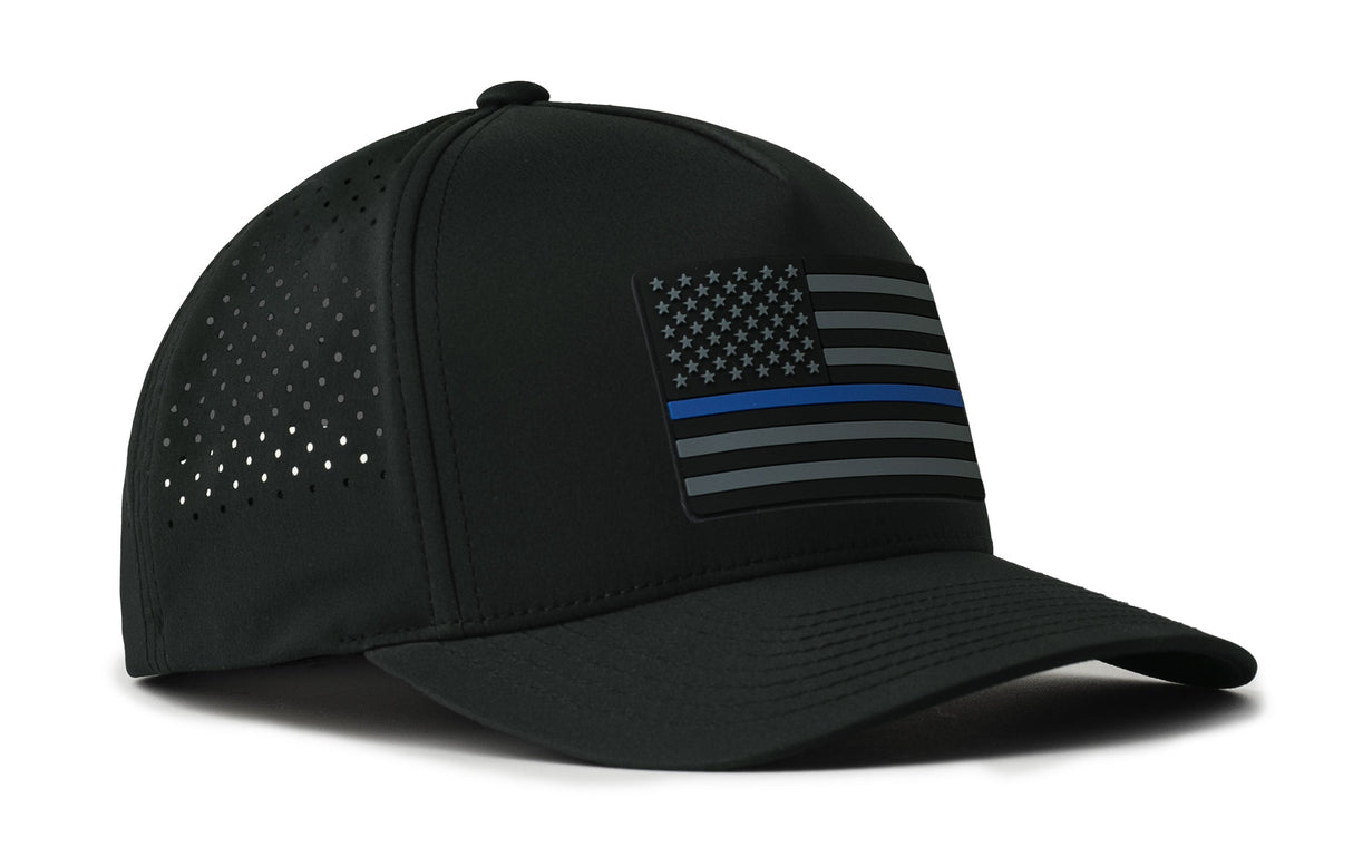 Thin Blue Line Performance 5-Panel Hat | Police Tactical Flexfit® Snapback