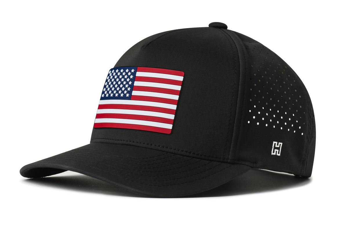USA Performance 5-Panel Hat | American Flag Flexfit® Snapback