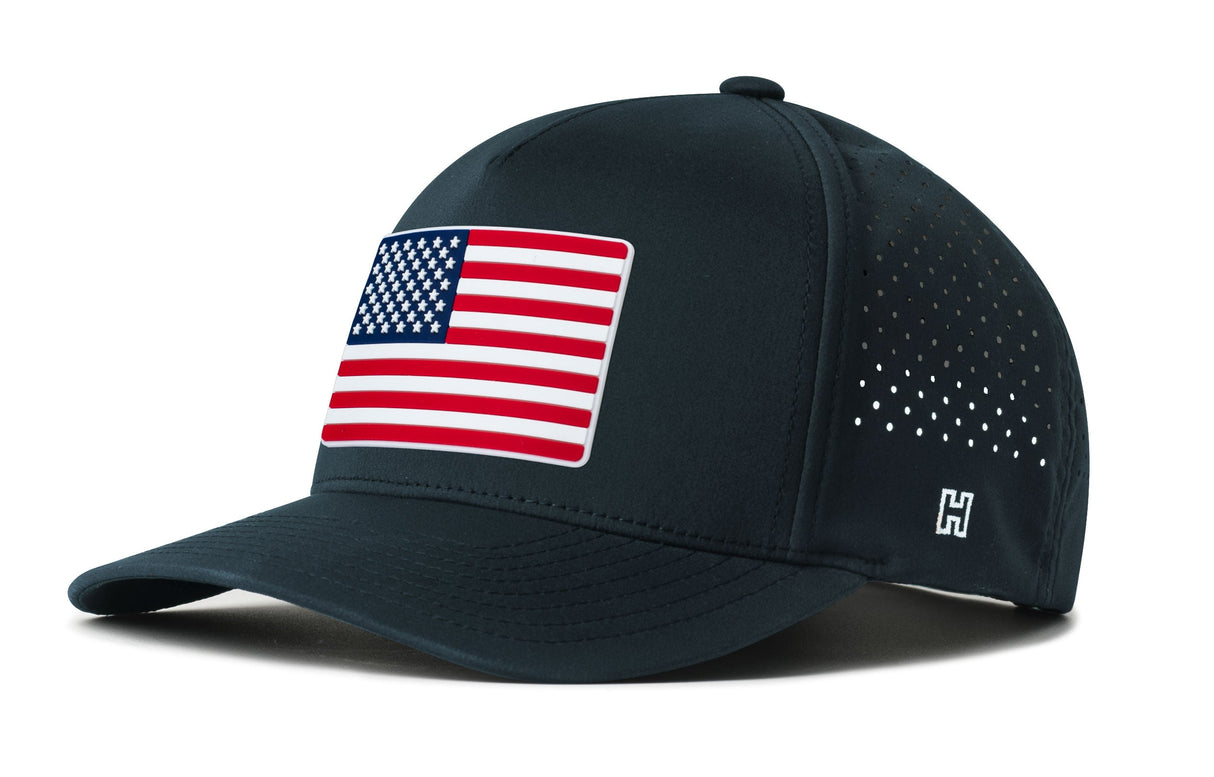 USA Performance 5-Panel Hat | American Flag Flexfit® Snapback