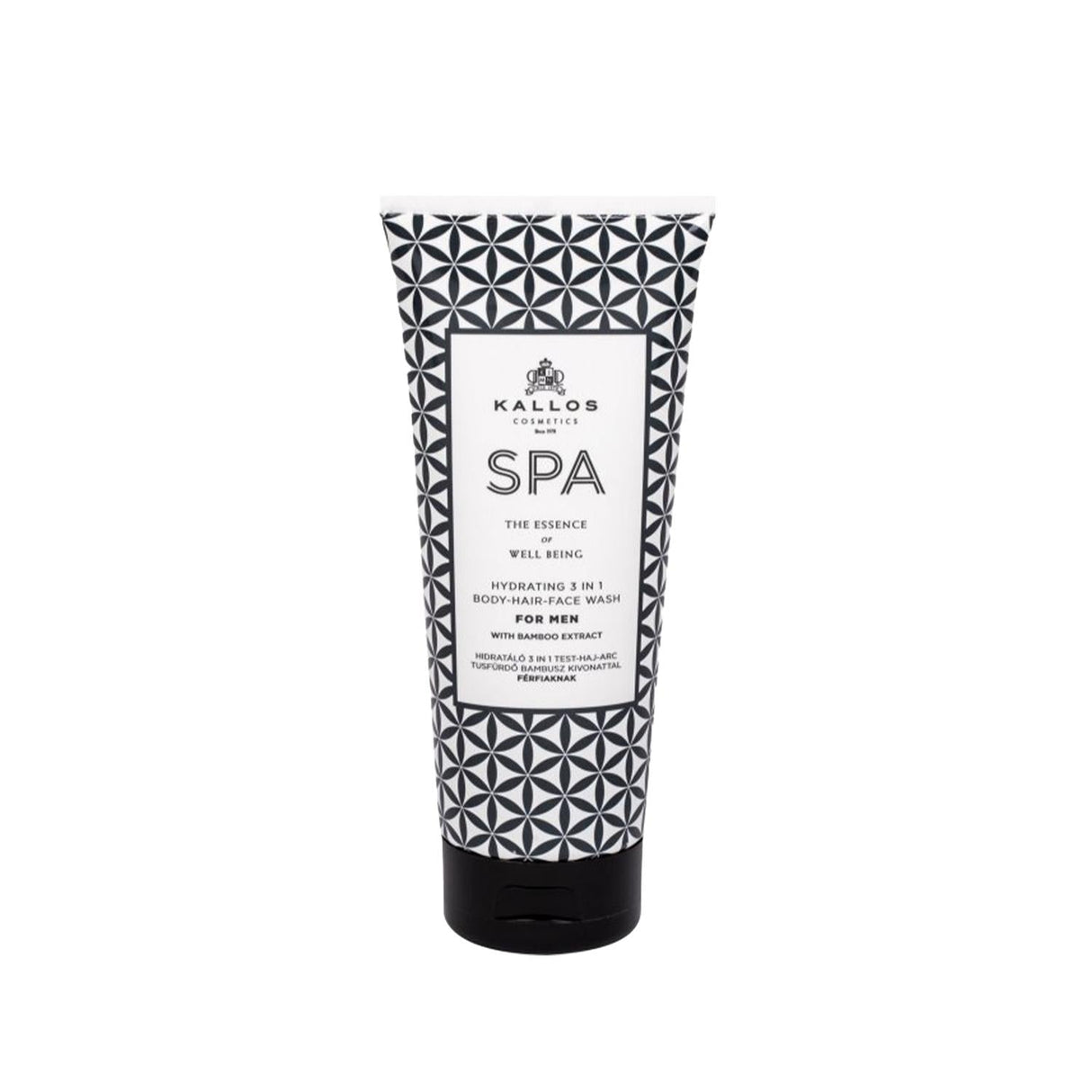 Kallos Cosmetics Hydrating 3 in 1 Shower Gel for Men - Moisturizing Body Wash & Spa Experience