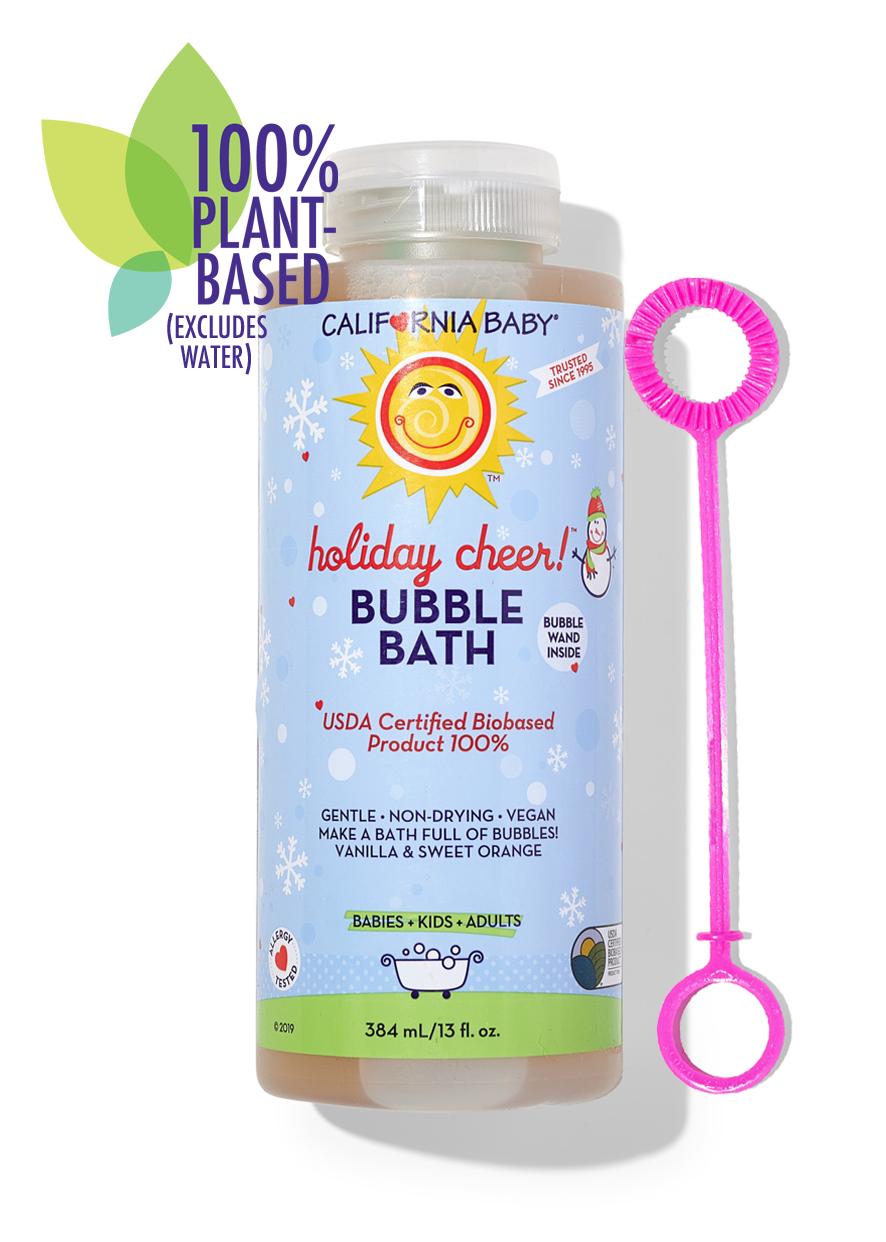 ¡Espíritu navideño! Baño de burbujas