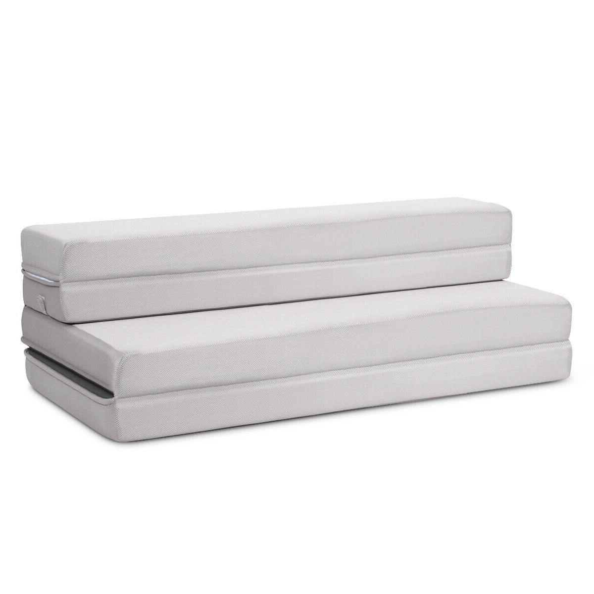 Colchón de espuma plegable de 4 pulgadas para sofá cama con asas