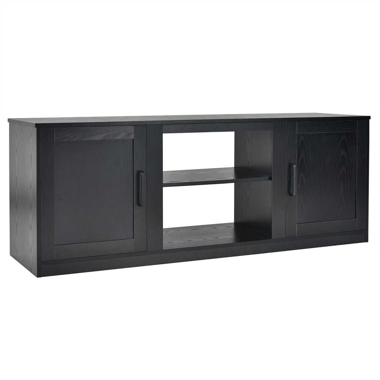 Mueble de TV con puertas corredizas dobles para televisores de hasta 65 pulgadas
