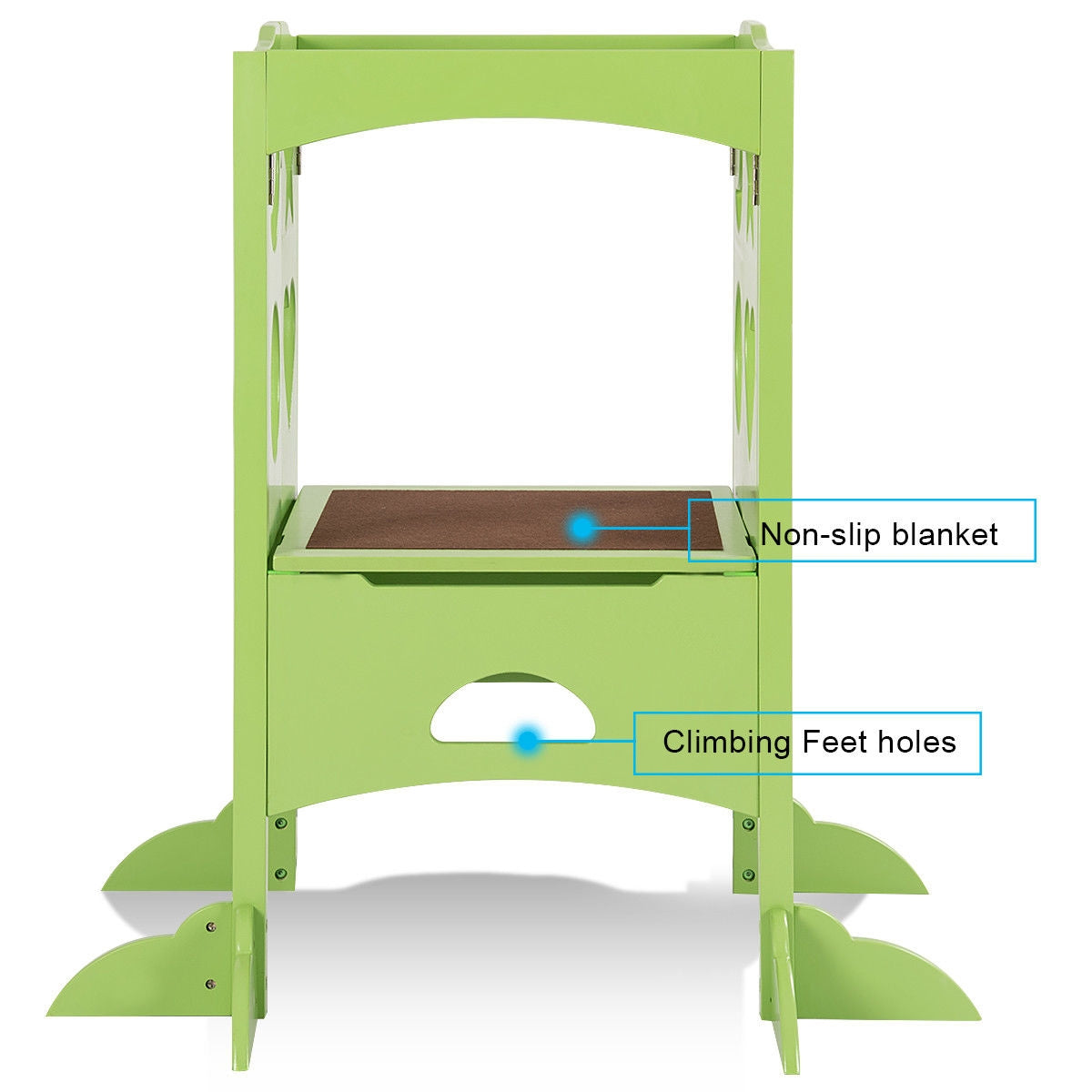Taburete Plegable para Cocina Infantil - Verde