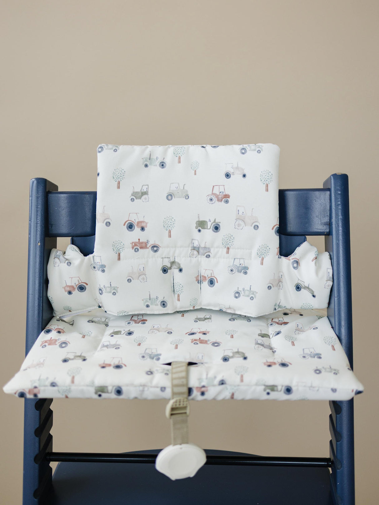 Cojín de tractores pequeños para la trona Stokke Tripp Trapp - Funda lavable - Accesorios para tronas de bebé