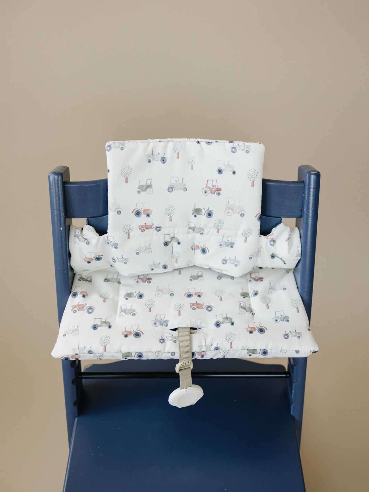 Cojín de tractores pequeños para la trona Stokke Tripp Trapp - Funda lavable - Accesorios para tronas de bebé