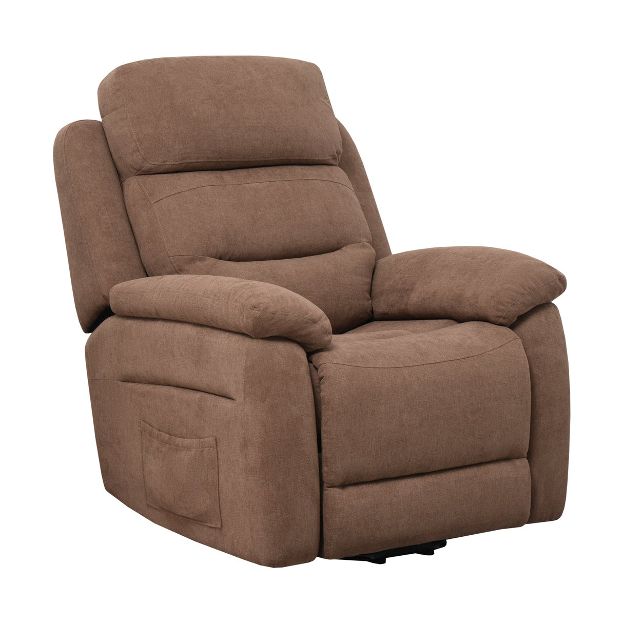Sofá reclinable eléctrico con bolsillo lateral y control remoto